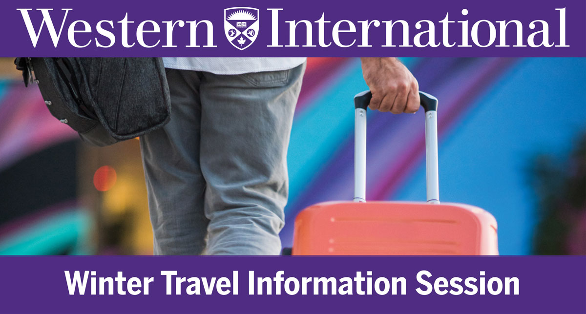 Banner for Winter Travel Information Session
